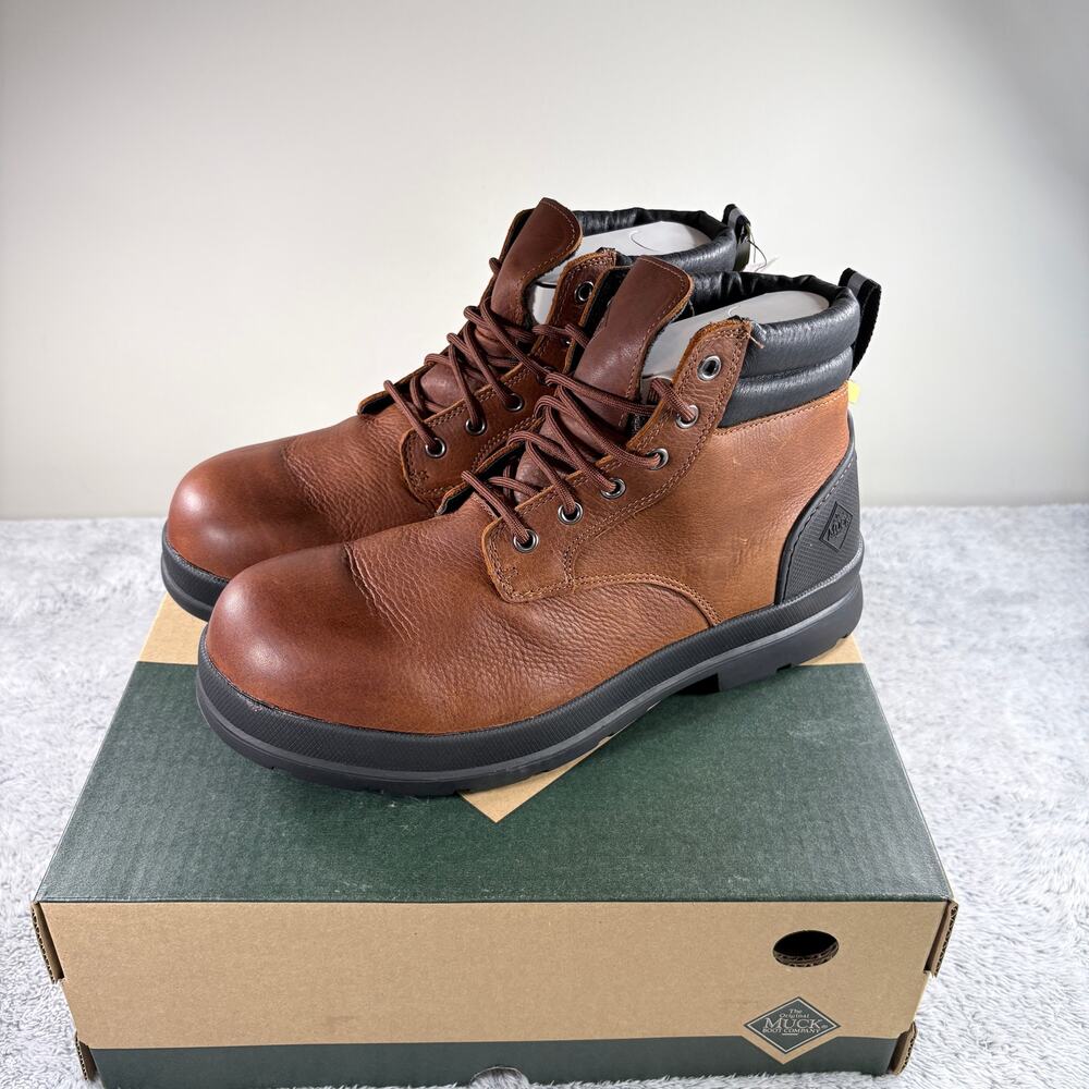 Muck Chore Farm Leather Boots CLLP-901 Waterproof‎ Work Barn Boots Men's 10 NIB